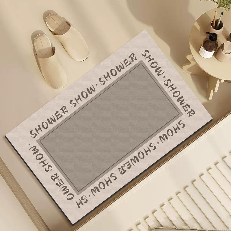 Koupelna Podložka do koupelny Koupelna Protiskluzová Nasákavá toaleta Pevné dveře Koupelna Diatom Bahno Rychleschnoucí podložka Koberec Koupelna