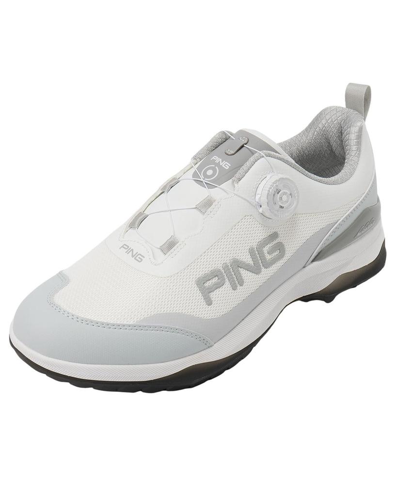 [Ping Apparel] Golf shoes (spike type, dial type)  Men's  621-5992201 030White x White 28.0 cm