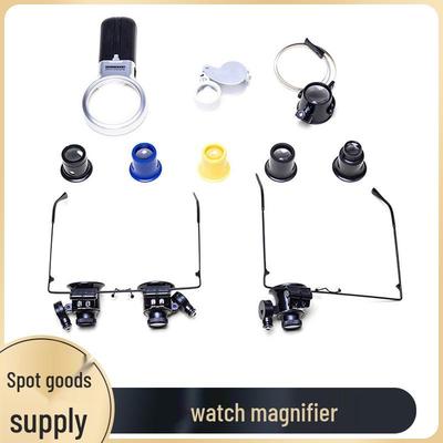 Oculaire loupe réglable avec lentille (5x, 10x, 15x, 20x) pour la réparation de montres et l'inspection de bijoux