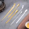Stainless Steel Tea Needle Stick Gold Silver Matcha Spoon Tea Scoop Tea Ceremony Teaware Kitchen Tool Cleaning Pot Measuring Tea