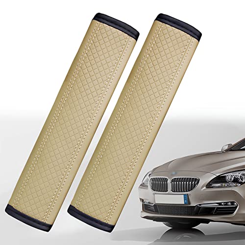 

Накладка на ремень безопасности [Набор из 2 штук] Подушка на ремень безопасности Автоаксессуары Защищает плечи и шею Цветная лоскутная Мягкая кожа Аксессуары для ремня безопасности Плечо