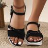 Fashion Women Flats Sandals 2024 New Summer Fashion Casual Shallow Shoes for Women High Heels Platform Open Toe Sexy Designer Sandals