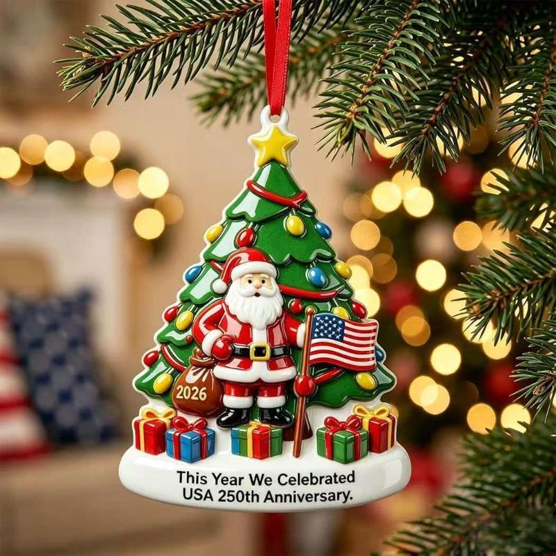 Stacked Books Shaped Christmas Hanging Ornament Colorful with Star Topper for Xmas Seasonal Home Decor Gift