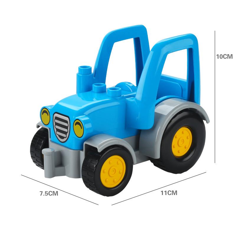 Yidu Large Particle Building Blocks: Motorcycle, Fire Truck, Airplane, Forklift Vehicle Toys