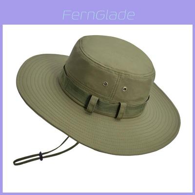 Summer Outdoor Sun Protection Fisherman Hat With Large Brim For Men Women