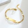 26 Initial A-Z Free Custom Name Date Bracelets Amulet Gift Jewelry, Anti Allergy Stainless Steel Chains Bracelet