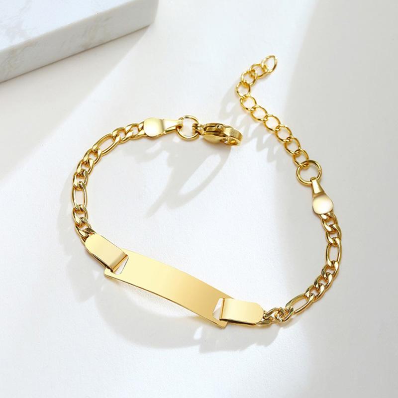 26 Initial A-Z Free Custom Name Date Bracelets Amulet Gift Jewelry, Anti Allergy Stainless Steel Chains Bracelet