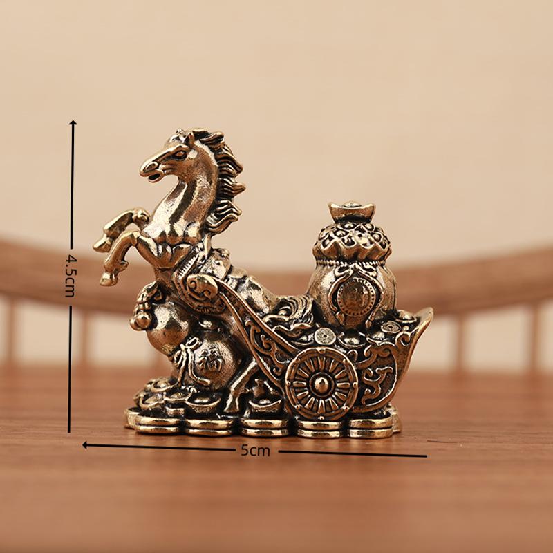 

Одна бронзовая лошадь настольное украшение гостиная кофейный столик металлическое ремесло украшение для дома статуя лошади A