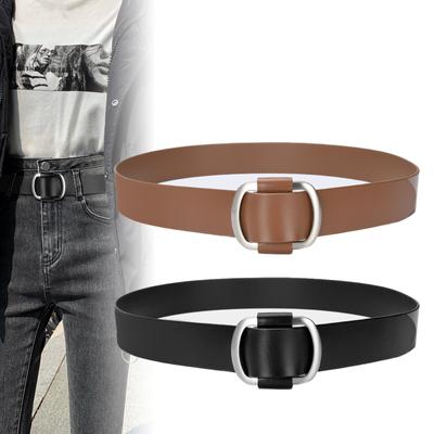 Wide Version of Women's Genuine Leather Belt for Girls' Retro Cowhide Belt Belt Belt for Women's Decoration Versatile Waistband for Women's Belt