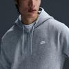 Nike Sportswear Club Fleece Full-Zip Hooded Jacket Men's Dark Grey Heather FN3862-063