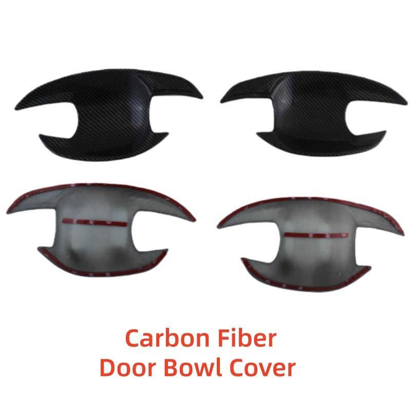Carbon Car Accessories For Toyota Prius 30 2010 2012 2013 2014 2015 2016 Chrome Plated Door Handle Bowl Covers Trim Paste Style