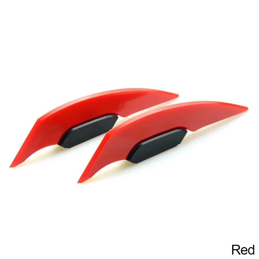 2PCS Motorcycle Front Fairing Winglets 1pair Universal Side Spoilers Dynamic Wing Sticker Motorcycle Winglet Aerodynamic