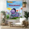 Biene Maja Custom Your Name Wall Decor Tapestry Art For Pet Memorial Birthdaywedding Party Backdrop Family Gift