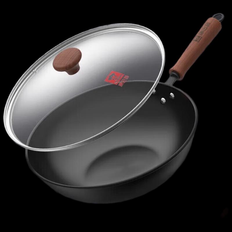 KOBACH Uncoated Fine Iron Stir-Fry Wok