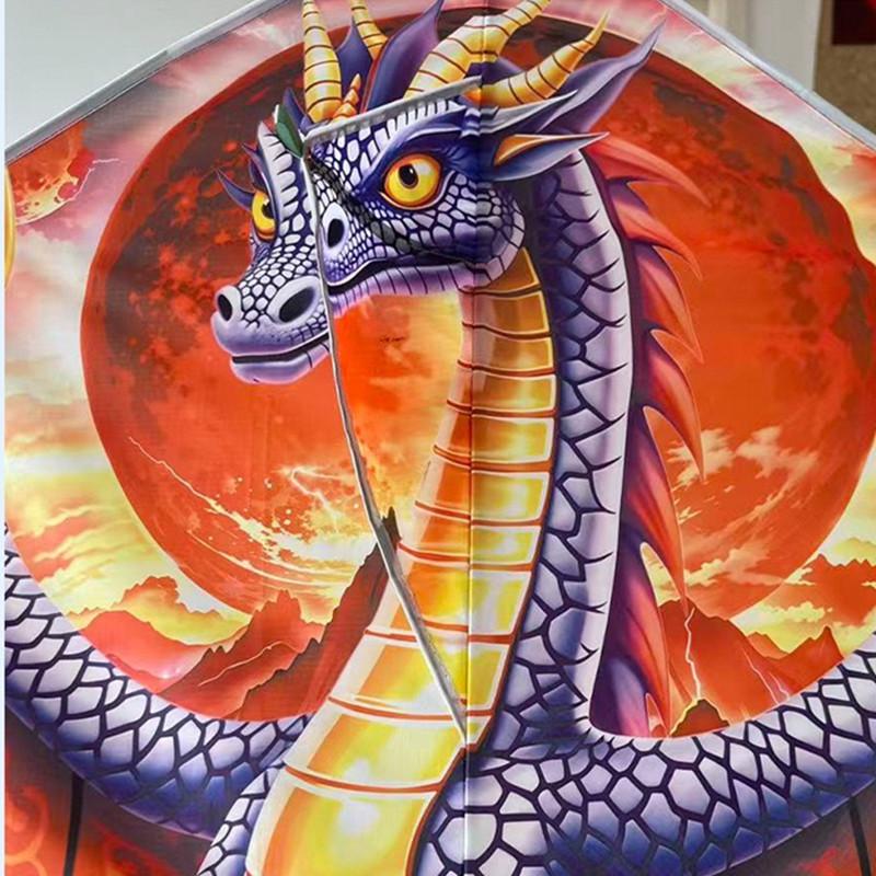 Weifang Pterodactyl Dragon Kite - Long-Tailed, Easy-Fly Cartoon Kite for Light Breeze Outdoor Fun