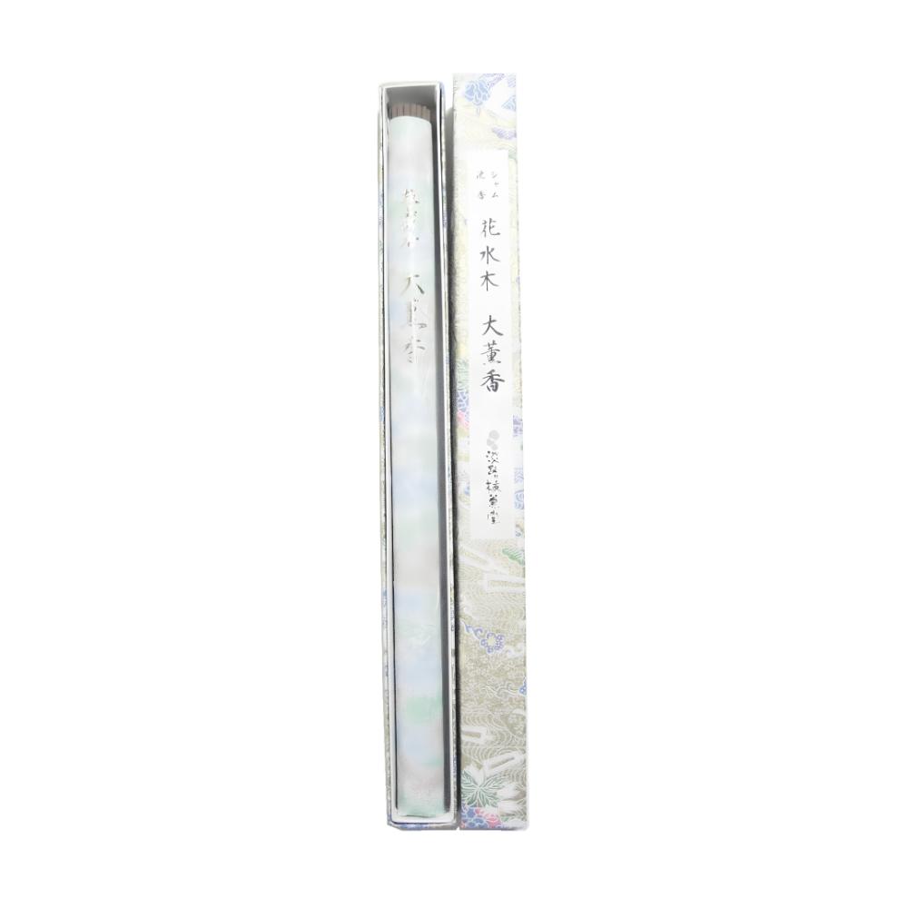 Awaji Baikundo Temple-Use Incense Secret Recipe Premium Jinko Hanamizuki Grand Fragrance #751, Round Stick, Agarwood,