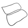 2PCS Front Door Opening Weatherstrip 72310 S84 A01 Left and Right Side Rubber Door Weatherstrip Moulding Seal for