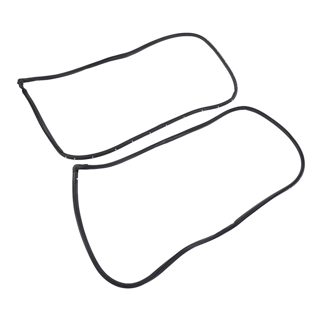 2PCS Front Door Opening Weatherstrip 72310 S84 A01 Left and Right Side Rubber Door Weatherstrip Moulding Seal for