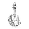 Copper Mosque Crescent Pendant Pendants Bracelet Charms Fit Women Jewelry Party Beads Diy Fine Gifts Accessories