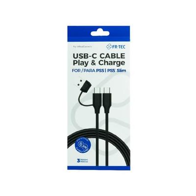 USB-C Cable Play & Charge - FR-TEC - FT0042 - 3m - Compatible PS5 - Data Transfer