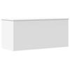 VidaXL Boîte de rangement blanc 100x42x46 cm bois d'ingénierie, boîte à couvertures, coffre de rangement, boîte de rangement 840660