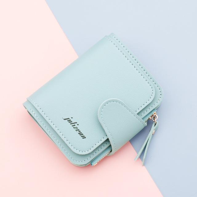 Fashion Women S Wallets Short Female Purse Credit Id Card Holder Pu Leather Zipper Small Wallet Money Bag Case Coin Purse Clip