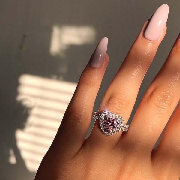 Elegant Heart-Shaped Ruby and Zircon Gold-Plated Women's Ring
