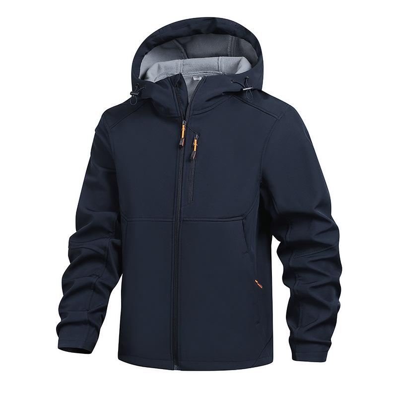 Elastic Autumn and Winter New Zipper Jacket Men's Breathable Windproof Jacket