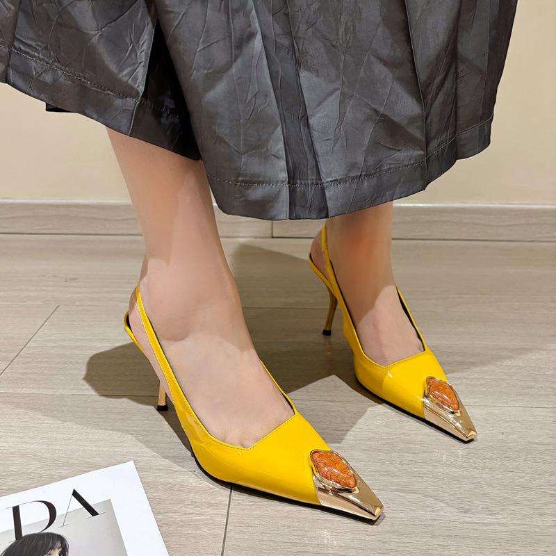Fashion shoes spring new fashion pointed head shallow mouth thin heel soft sole black high heels women's high sense