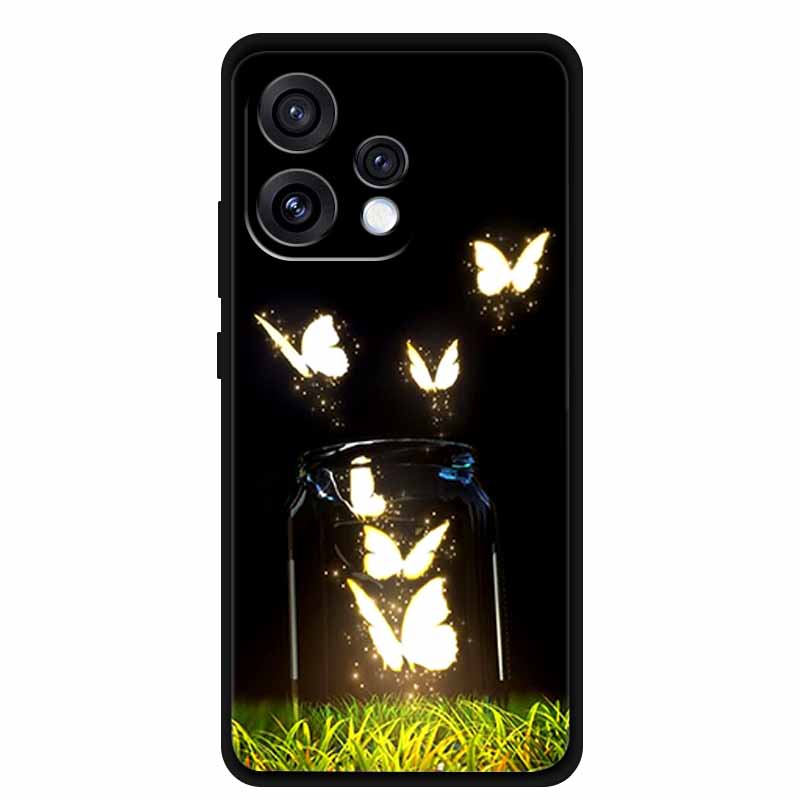 

Для Oppo Reno 15 15c Чохол Свіжа Квітка М який Силікон ТПУ Чохли для Телефону для Reno15 Reno15C Ударостійкий Крутий Вовк Тварини Захисний For Reno 15 Global