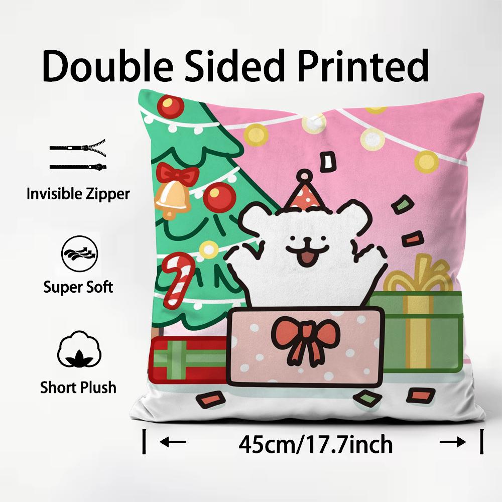 Cute L-Line P-Puppy Cushion Cover Comfortable Reversible Pillow Cover Ideal for Car Sofa Bedroom & Beyond