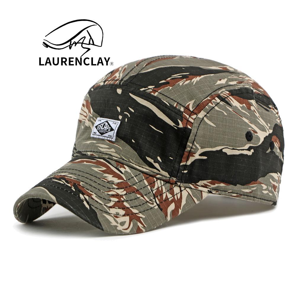Spring new hats men's and women's camouflage baseball caps, high-quality cotton caps, outdoor mountaineering sunscreen visors