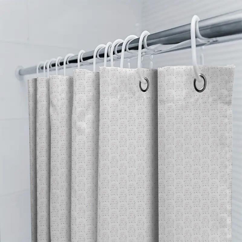 Shower Curtain Waterproof Liner Bathroom Decor Vintage Farmhouse Coastal Fabric Backdrop Modern Simple Elegant Washable