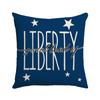 Independence Day Letter Printed Cushion Cover Memorial Memorial Pillow Linen Sofa Office Cushion Cover