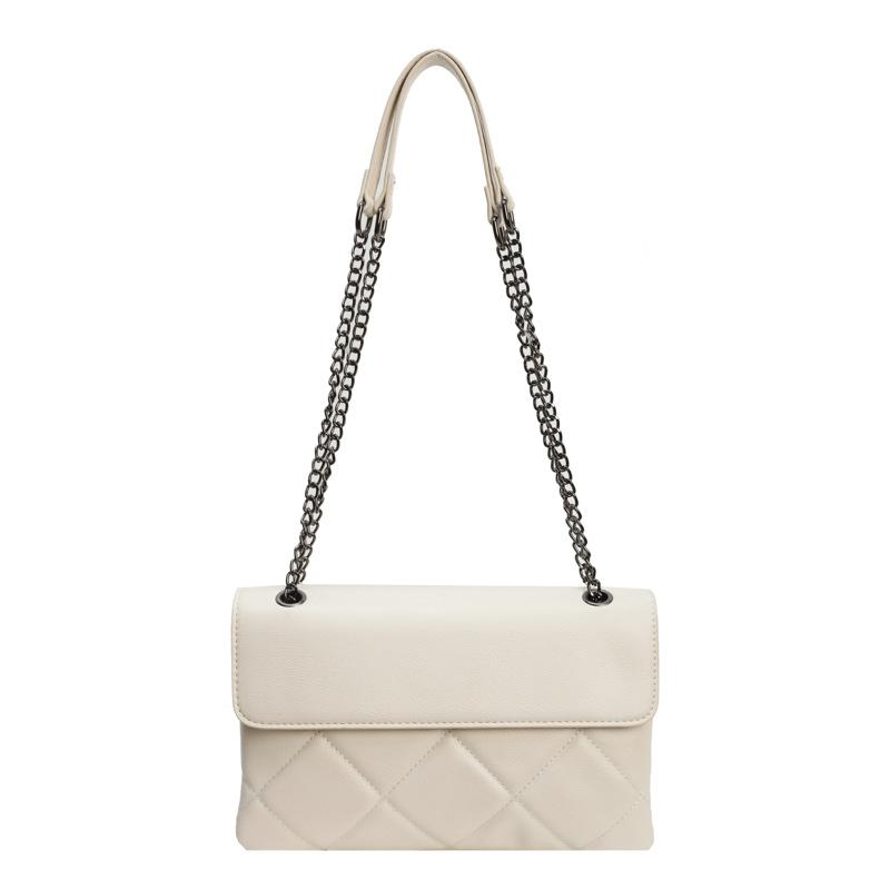 Rhombus bag women's chain shoulder armpit bag new popular messenger bag simple and fashionable small square bag