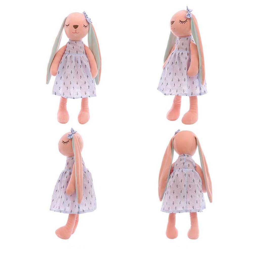 Floral Skirt Appease Toy Sofa Cushion Soft Plush Bunny Plush Doll Rabbit Plush Toy Rabbit Stuffed Doll Long Ears Rabbit Doll