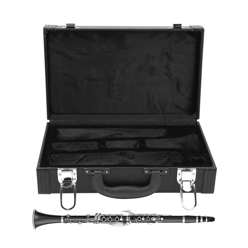 Clarinet Case Faux Leather Waterproof Hard Shell Musical Instrument Accessories IN‑125