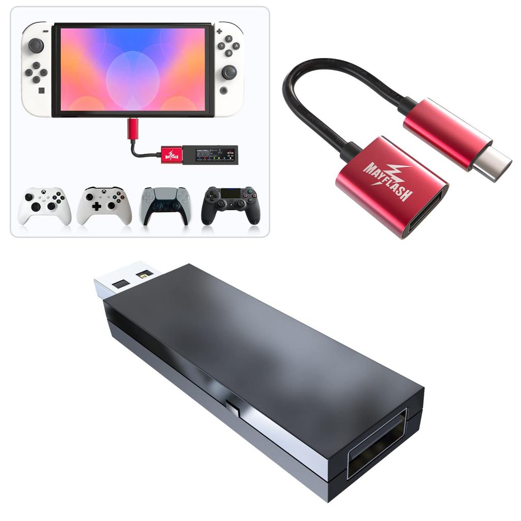 Mayflash MAGIC-S PRO 2 Wireless Controller Adapter for PS4, PS3, Switch, Neogeo Mini, macOS, SEGA PS Classic & PC [Official Japanese Product]