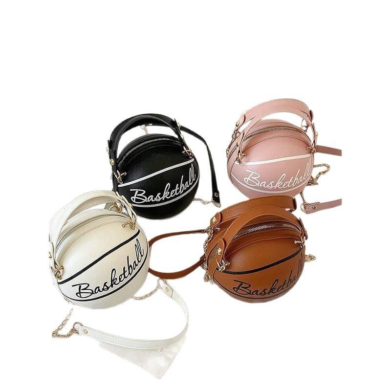 2025 Trendy Basketball Football Sports Bag,Fashion Chain Messenger Crossbody Sling Bag