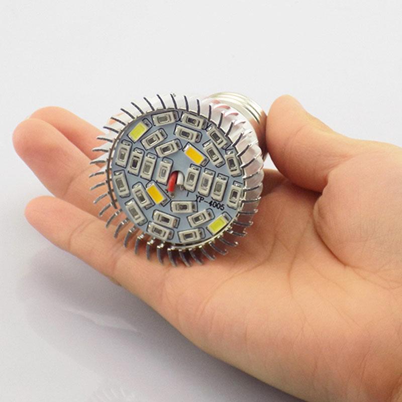 18LED 28 LED yellow or red blue light Grow Bulb E27 Hydroponic Growth Light Full Spectrum Sunlight Flower Plan Growing Lamp