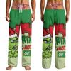 Men's Funny Christmas Print Pants with Pockets Casual Sleep Pants for Home