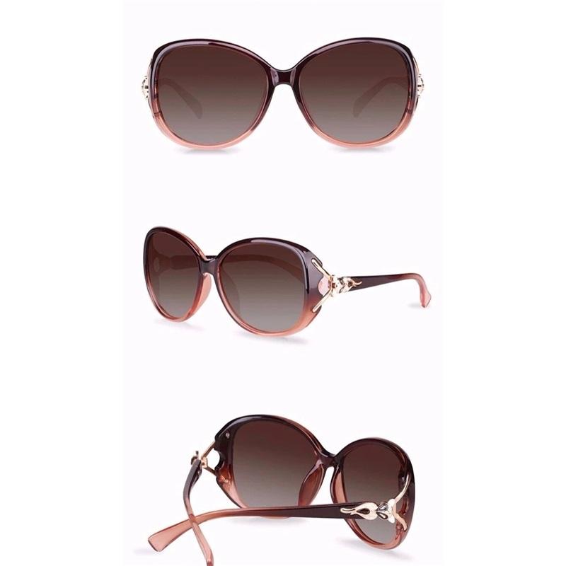 Polarized Sunglasses Women's New High End Sense Of Anti Ultraviolet Elegant Eyes Big Frame Sunglasses