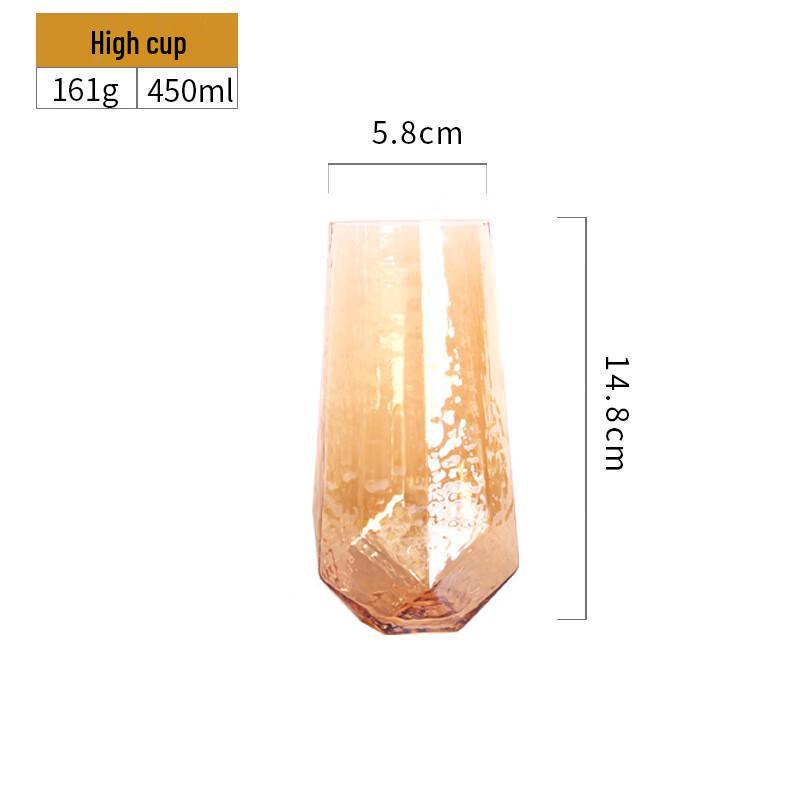 

Shangqi Hammered Amber Stemmed Wine and Champagne Glasses