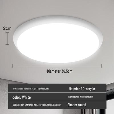 Nu Feng LED Ultra-Thin Round Waterproof Ceiling Light