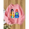 European Size unisex Round Neck Hoodie Fashion Print Versatile Top