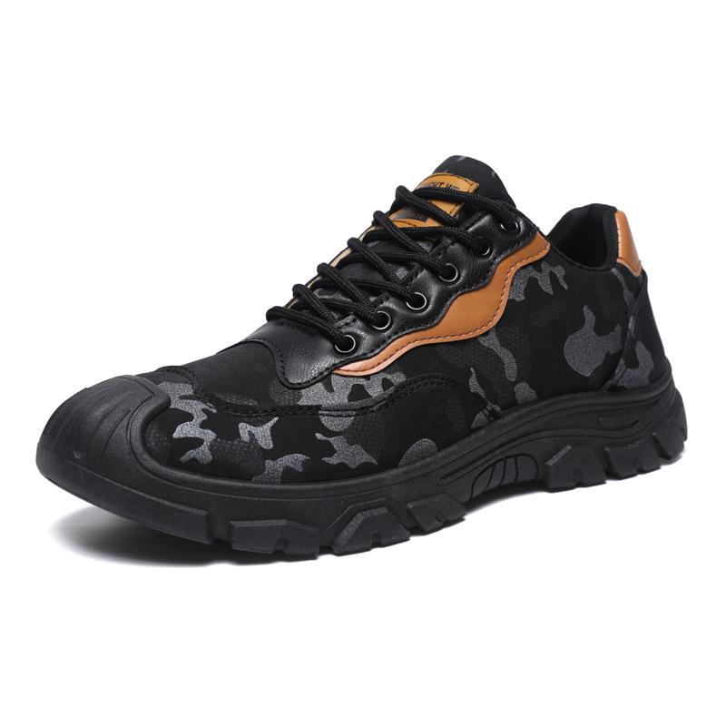 Men's Work Shoes Hiking Tactics Hunt Shoes Trekking Shoes Man Breathable Comfortable Mountain Climbing Shoe Vulcanized Tenis