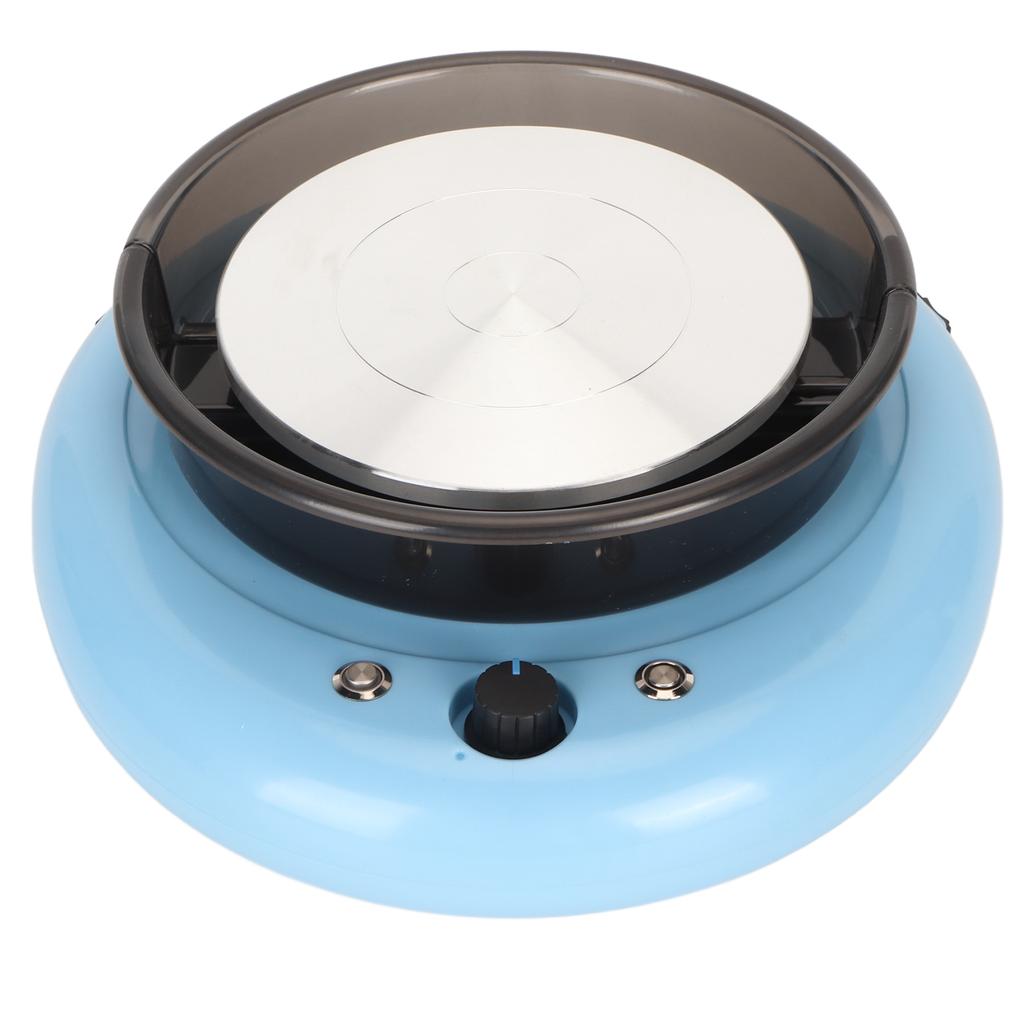 Mini Pottery Wheel Detachable Basin Electric Clay Machine for Children Beginners Blue 100‑240V EU