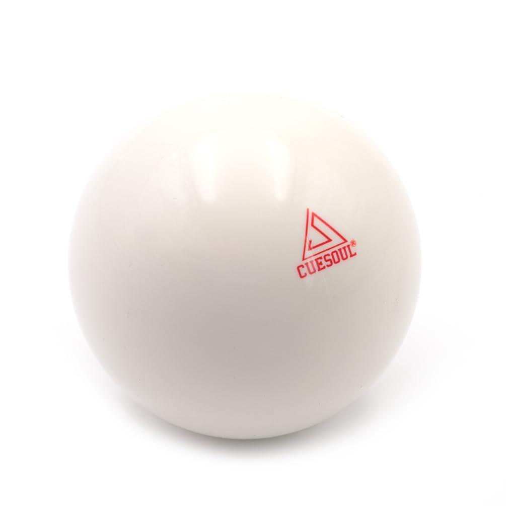 CUESOUL 6oz Durable 2 1/4 Resin Billiard Cue Ball for Training, White (BC001)