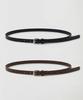 LENAV 1.5Cm Slim Cow Leather Belt (2Color)