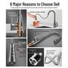 De'er Brass Pull-Out Kitchen Faucet